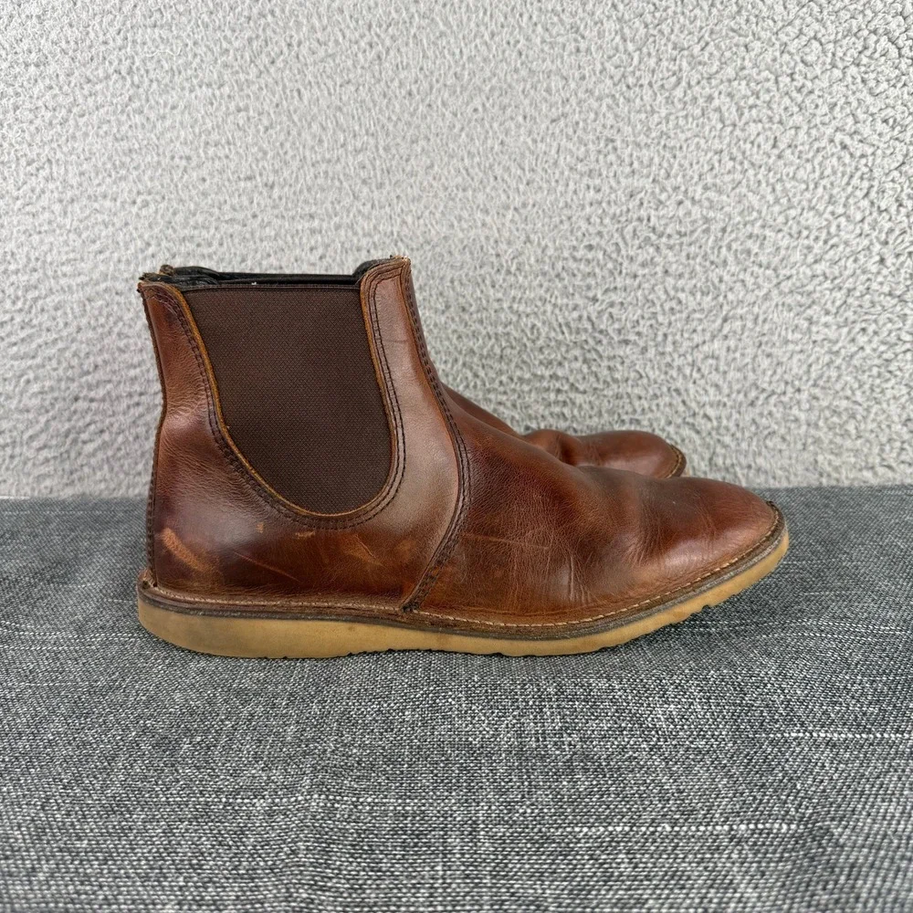 Red Wing 3311 Heritage Weekender Chelsea Boots Mens 10.5 D Copper Leather USA